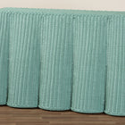bali & pari Palm Bohemian Seafoam Green Scallop Rattan Console Table