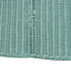 bali & pari Palm Bohemian Seafoam Green Scalloped Rattan Coffee Table