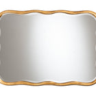 Baxton Studio Fredrika Antique Goldleaf Scalloped Wood Accent Wall Mirror
