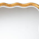 Baxton Studio Fredrika Antique Goldleaf Scalloped Wood Accent Wall Mirror