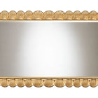 Baxton Studio Vadim Antique Gold Wood Accent Mirror with Seashell Border