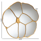 Baxton Studio Novia Antique Goldleaf Flower Accent Wall Mirror