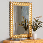 Baxton Studio Ygritte Antique Goldleaf Accent Wall Mirror
