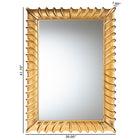 Baxton Studio Ygritte Antique Goldleaf Accent Wall Mirror