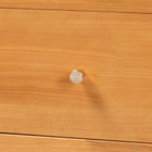 Baxton Studio Lucera Mid-Century Oak Brown Bobbin Wood 6-Drawer Dresser