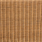 bali & pari Reiko Handwoven Natural Rattan Bench with Scalloped Detailing - Boho Farmhouse Entryway, Bedroom, or Living Room Accent Seating