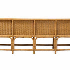 bali & pari Seranay Bohemian Scallop Light Honey Rattan Long Dining Bench