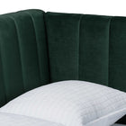 Baxton Studio Oksana Glam and Luxe Emerald Green Velvet and Gold Metal Full Daybed