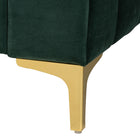 Baxton Studio Oksana Glam and Luxe Emerald Green Velvet and Gold Metal Full Daybed