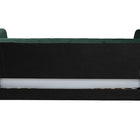 Baxton Studio Oksana Glam and Luxe Emerald Green Velvet and Gold Metal Full Daybed