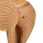 bali & pari Elissa Bohemian Light Honey Rattan Elephant End Table