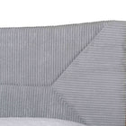 Baxton Studio Taylin Mid-Century Grey Corduroy and Oak Brown Wood Queen 5-Piece Bedroom Set