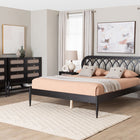 Baxton Studio Florica Art Deco Black Wood Queen 5-Piece Bedroom Set