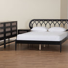 Baxton Studio Florica Art Deco Black Wood Queen 5-Piece Bedroom Set
