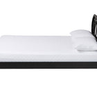 Baxton Studio Florica Art Deco Black Wood Queen Platform Bed