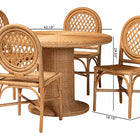 bali & pari Winslow Natural Rattan Dining Set