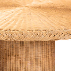bali & pari Farrow Bohemian Braided Light Honey Rattan Dining Table