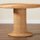 bali & pari Farrow Bohemian Braided Light Honey Rattan Dining Table