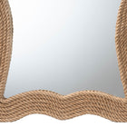 bali & pari Quiana Coastal Woven Rope Accent Wall Mirror