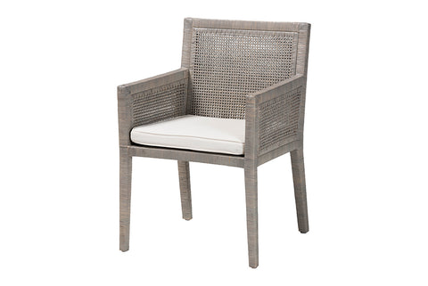 Karis Natural Rattan Dining Armchair