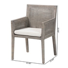 bali & pari Karis Natural Rattan Dining Armchair