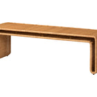bali & pari Nevada Bohemian Light Honey Rattan Accent Bench