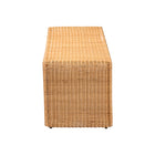 bali & pari Nevada Bohemian Light Honey Rattan Accent Bench