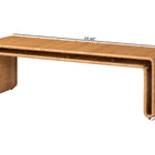 bali & pari Nevada Bohemian Light Honey Rattan Accent Bench