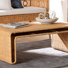bali & pari Nevada Bohemian Light Honey Rattan Coffee Table