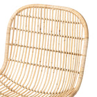 bali & pari Rosalba Bohemian Light Honey Rattan S-Curve Dining Chair