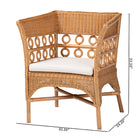 bali & pari Oxford Bohemian Light Honey Rattan Arm Chair
