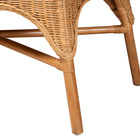 bali & pari Monica Bohemian Light Honey Rattan 3-Piece Dining Nook Set