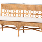 bali & pari Oxford Bohemian Light Honey Rattan Dining Bench