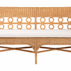bali & pari Oxford Bohemian Light Honey Rattan Dining Bench