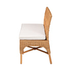 bali & pari Oxford Bohemian Light Honey Rattan Dining Bench