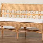 bali & pari Oxford Bohemian Light Honey Rattan Dining Bench