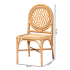 bali & pari Oxford Natural Rattan Dining Chair