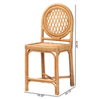 bali & pari Oxford Natural Rattan Counter Stool
