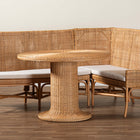 bali & pari Nantai Bohemian Light Honey Rattan 3-Piece Dining Nook Set