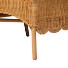 bali & pari Rashtin Bohemian Light Honey Rattan 3-Piece Dining Nook Set