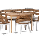bali & pari Ubud Seagrass Dining Nook Set