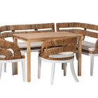 bali & pari Ubud Seagrass Dining Nook Set