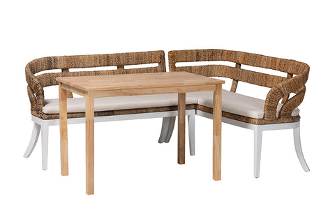 Ubud Seagrass Dining Nook Set