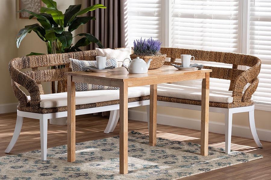 Ubud Seagrass Dining Nook Set