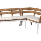 bali & pari Ubud Seagrass Dining Nook Bench Set