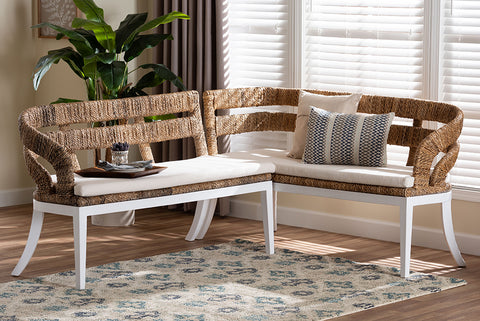 Ubud Seagrass Dining Nook Bench Set