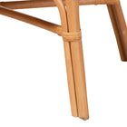 bali & pari Adede 2-Piece Natural Rattan Corner Bench Set - Handwoven Wicker L-Shaped Dining Nook Seating with Cushions, Boho Coastal Style Banquette for Kitchen, Dining or Sunroom