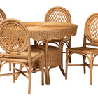 bali & pari Troy Natural Rattan Dining Set