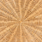 bali & pari Abena Bohemian Scalloped Light Honey Rattan Dining Table