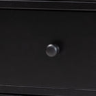 Baxton Studio Braith Farmhouse Black Spindle Wood King Size 4-Piece Bedroom Set with Two Nightstands